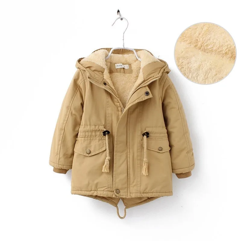Зимняя куртка детские пуховики парки Европейский стиль длинный рукав теплая