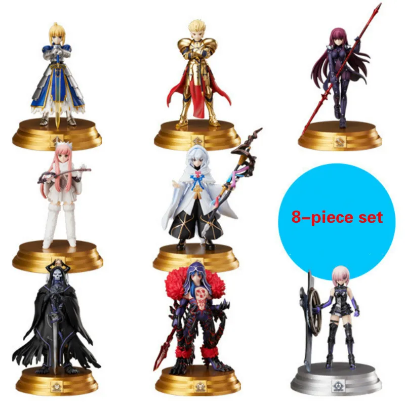 Fate Grand Order FGO поединок настольная игра фигурка из 8 частей Набор фигурок аниме ПВХ Модель