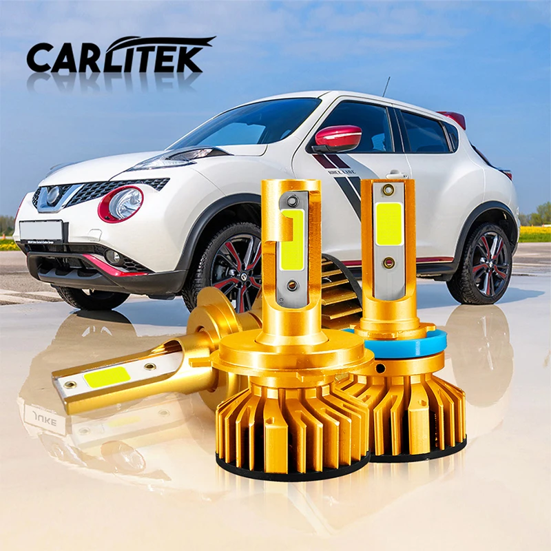 Carlitek Наборы автомобильных фар H7 светодиодные лампы с emc Canbus COB SMD чипов 10000LM 4300 К 6000
