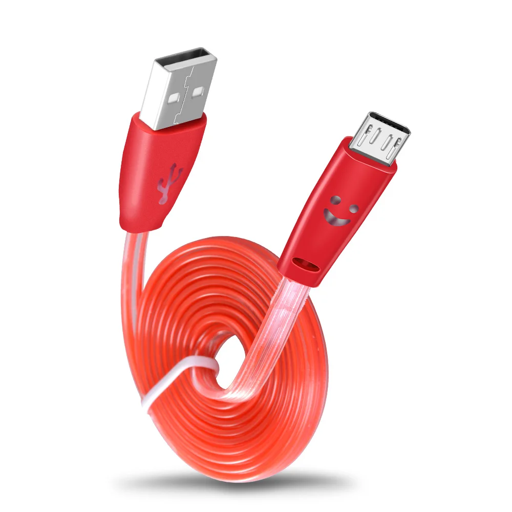 Кабель Micro USB OLAF 1 м светодиодный зарядный кабель для передачи данных Samsung Xiaomi Huawei