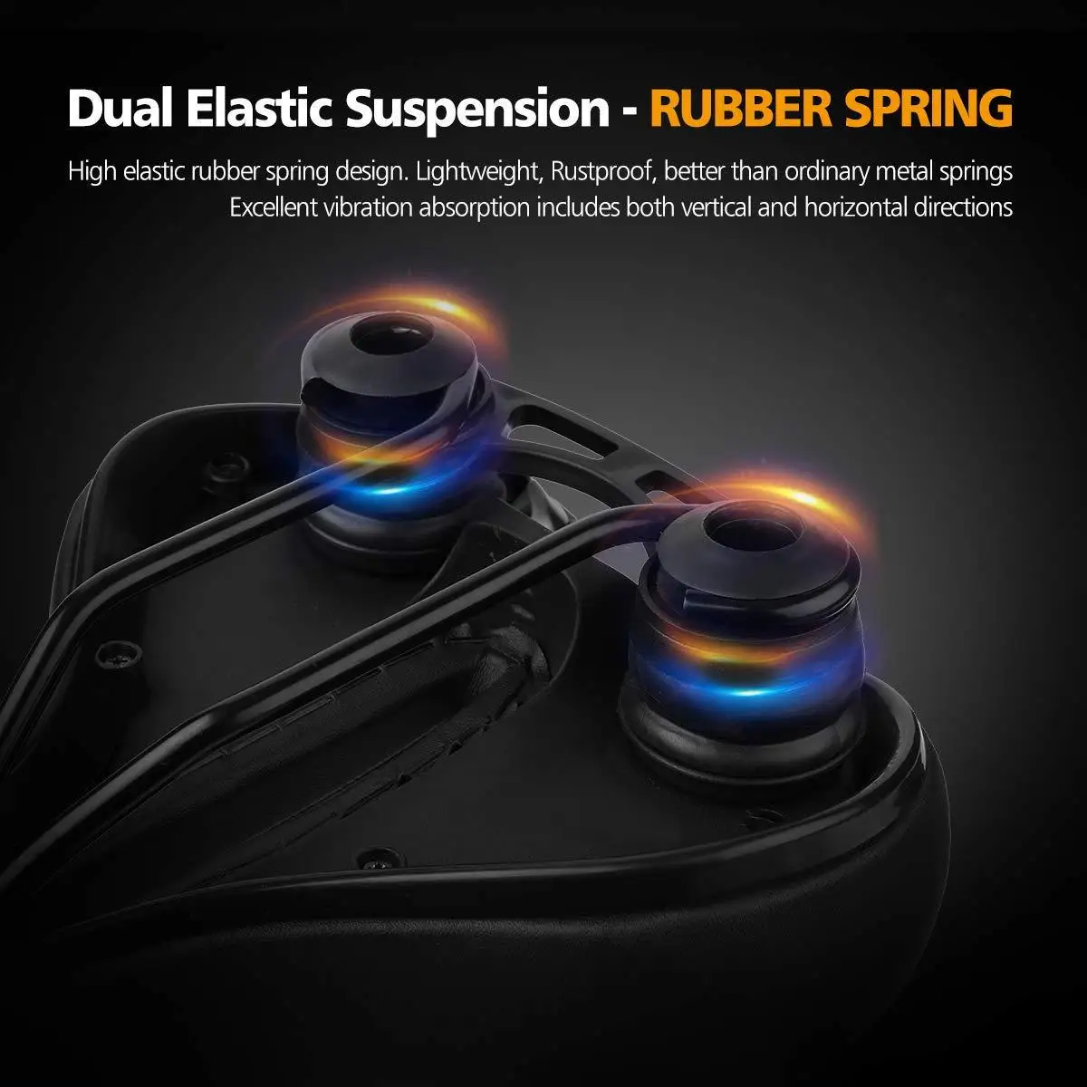 HOT-Yaffe Bicycle 3D Ergonomic Seat With Shock Absorber Ball Mountain Road Bike Saddle Ventilation Soft Pad | Спорт и развлечения