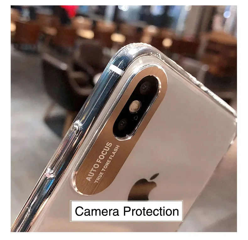 KISSCASE Роскошный Металлический Камера защиты чехол для iPhone 7 Plus Мягкий ТПУ X XR XS MAX 8 6