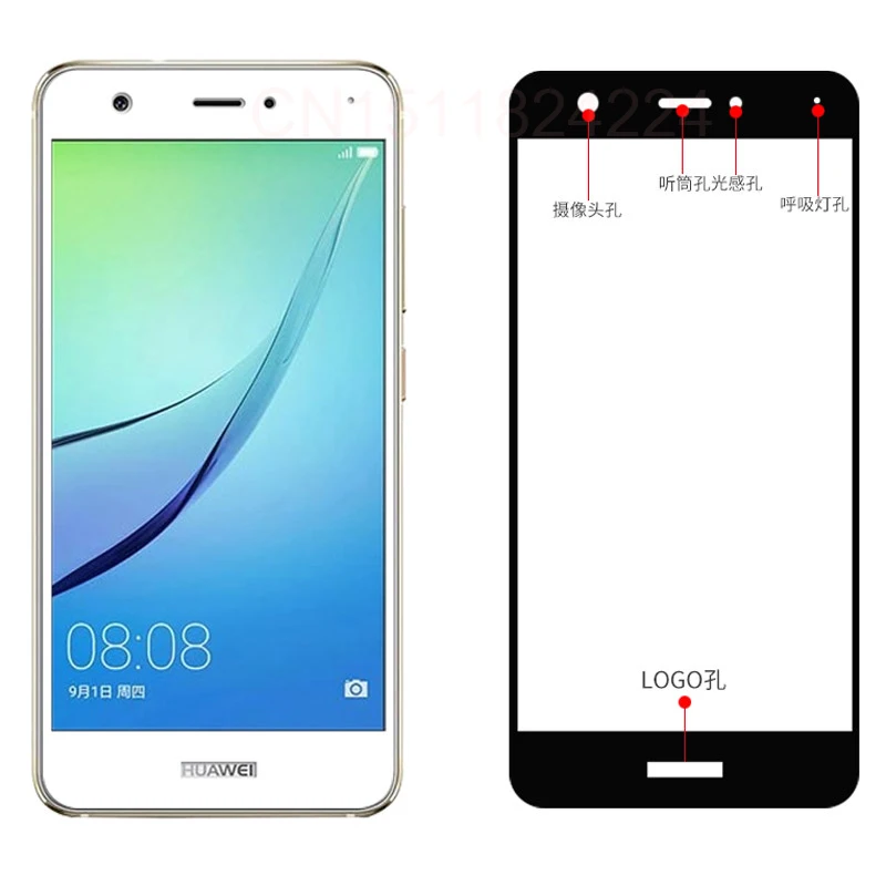 Полное покрытие закаленное стекло для Huawei P8 Lite 2017 P9 Plus P10 Защита экрана Honor 9 8 6X 6A V9