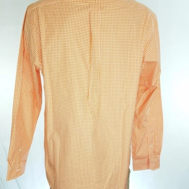 RALPH LAUREN Мужские Оранжевый зонтик спортивная рубашка хлопок SZ XL СЗТ $90 | Мужская