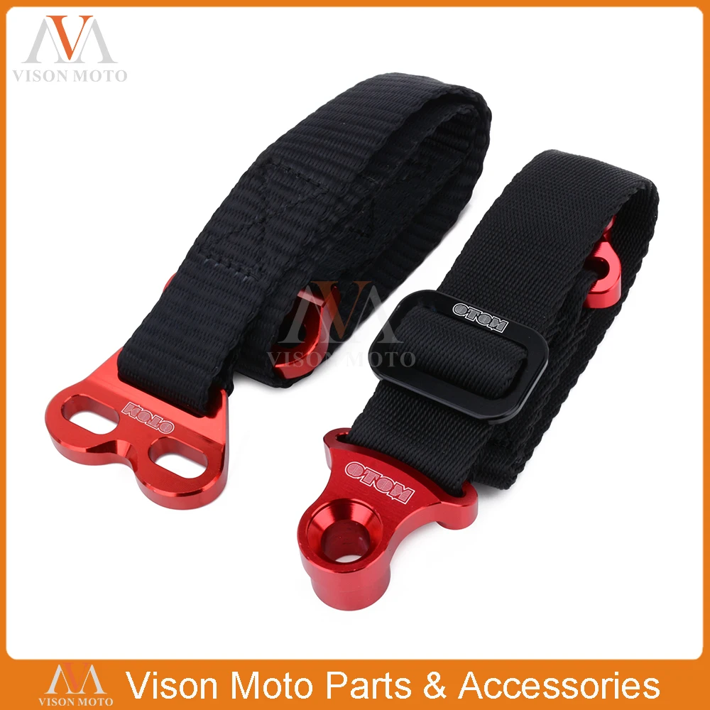 Front Rear 470MM 325MM Rescue Strap Pull Safety Belt For Honda Yamaha Kawasaki CRF XR YZ WR WRF TTR KXF KLX CRF250 CRF450 YZ250 |
