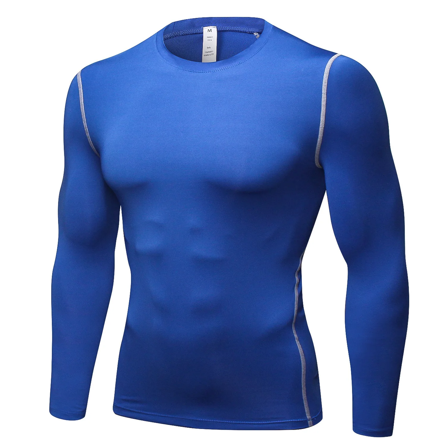 Весенние мужские футболки для бега компрессионные фитнеса занятий спортом на