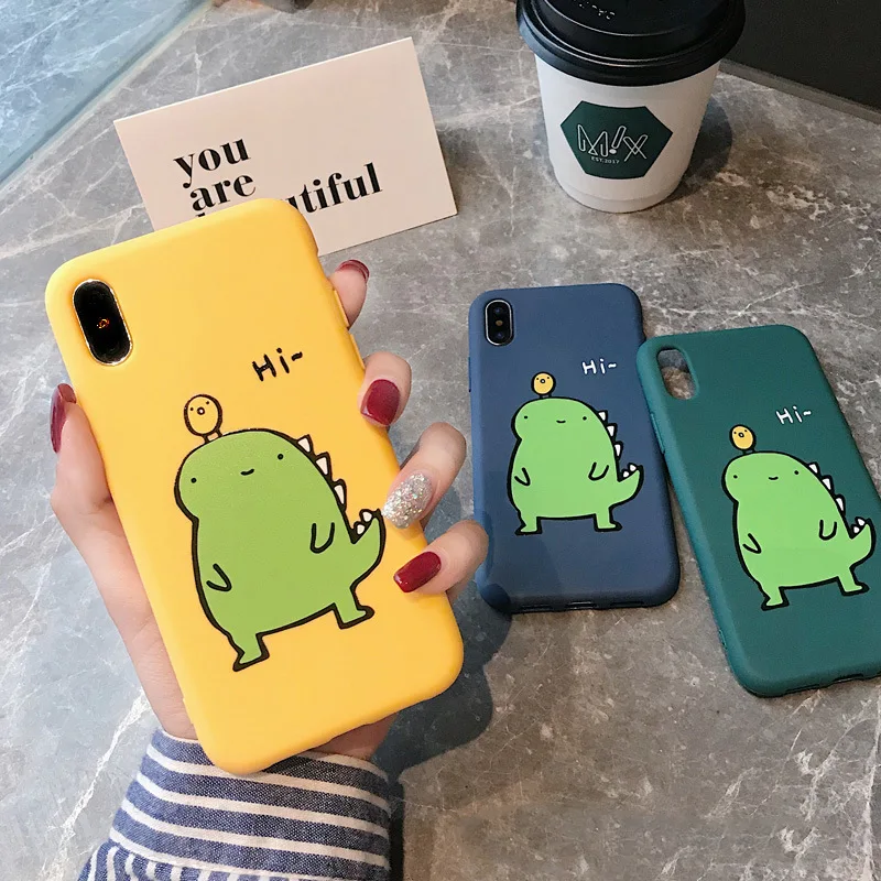 Candy Color Leaf Print Phone Case for iPhone X 6 6s 7 8 Plus XR XS Max Cactus Plants Fashion Soft TPU Rubber Silicon Cover Capa |