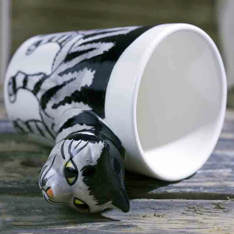 200 мл 3D стерео кофейная кружка Tabby cat ручная работа животные креативная