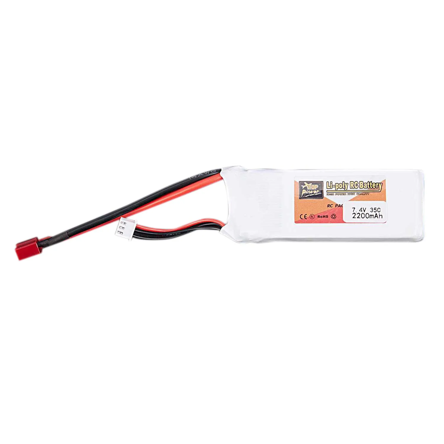 ZOP power 7 4 V Zop 2200Mah 2S 35C Lipo battery T Plug|Перезаряжаемые батареи| |