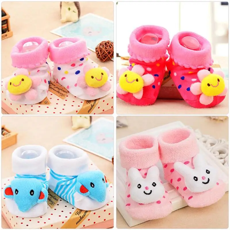 Calcetines de algod&oacute;n antideslizantes para beb&eacute;, medias de goma para ni&ntilde;o y ni&ntilde;a, medias de suelo para ni&ntilde;o peque&ntilde;o, regalo de primavera para reci&eacute;n nacido, 1 par-1