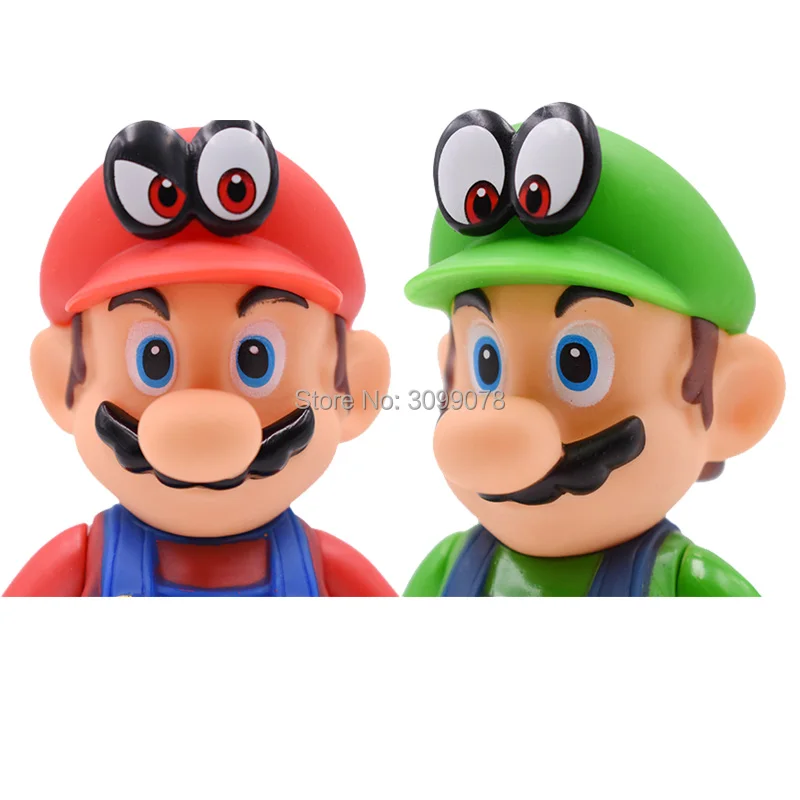 13 см Фигурки "Супер Марио" игрушки Super Mario Bros Bowser Luigi Koopa Yoshi Mario Maker Odyssey ПВХ фигурка модель куклы игрушки