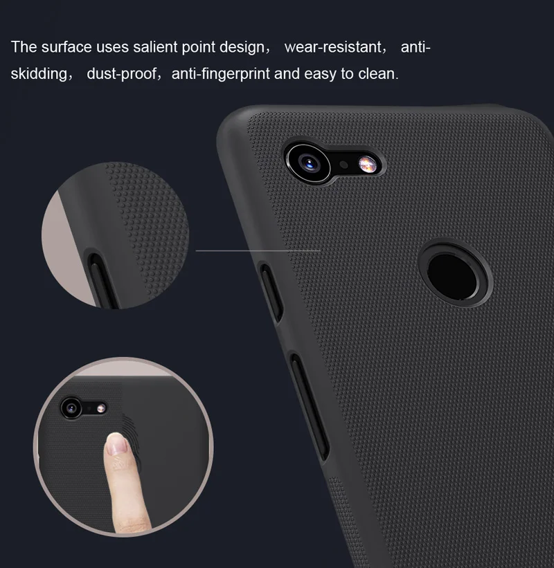 Матовый чехол NILLKIN для Google Pixel 3 XL Жесткий пластиковый Чехол задней панели |