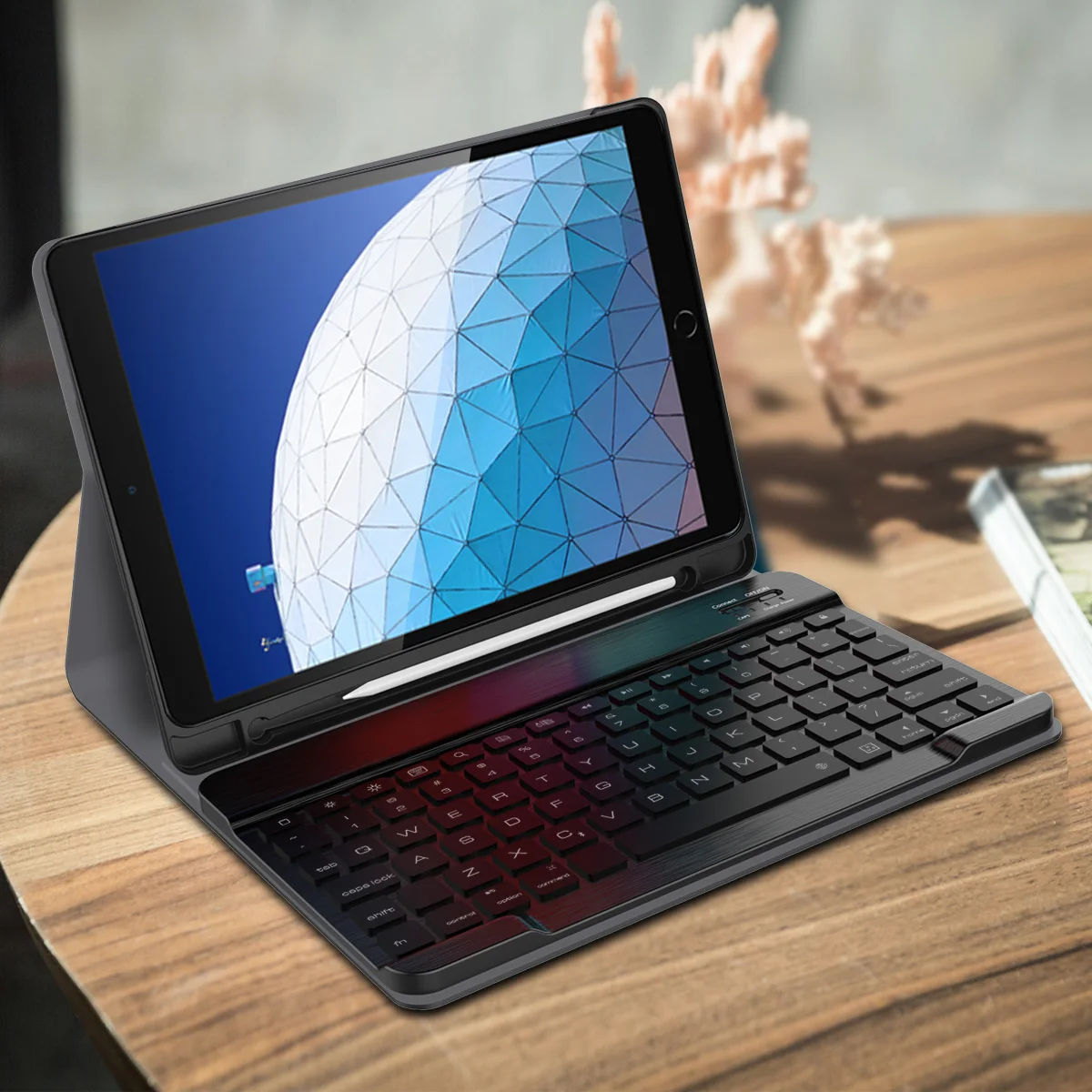 Для iPad Air 2019 Чехол Съемный США Беспроводная Bluetooth клавиатура кожаный чехол для