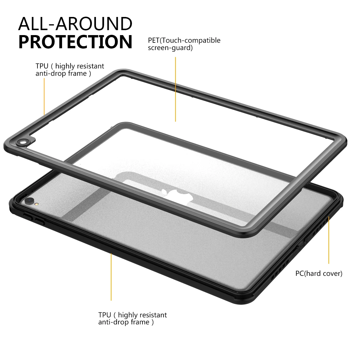 IP68 ударопрочный корпус для iPad Air (2019) 10 5 дюймов Водонепроницаемый устойчивость к