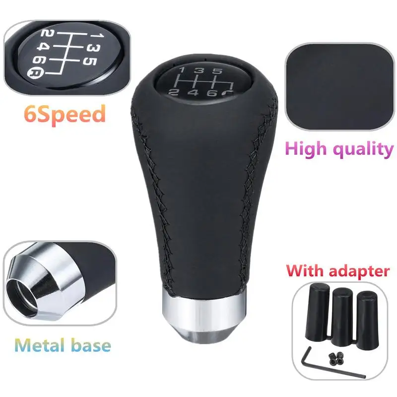 

Universal 6 Speed Car Manual Transmission Gear Shift Knob Shifter Lever Manual Car Gear Shift Knob 9.2x4.7CM
