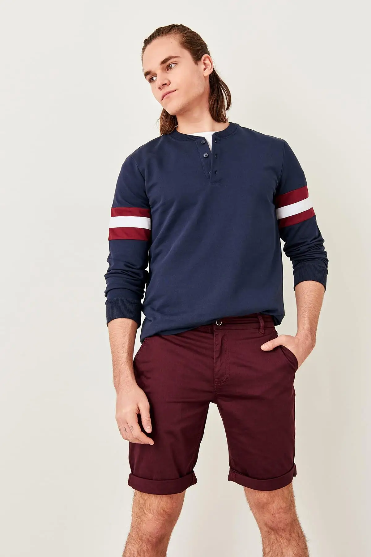 Trendyol бордовые мужские шорты-Chino Smart-casual | Женская одежда