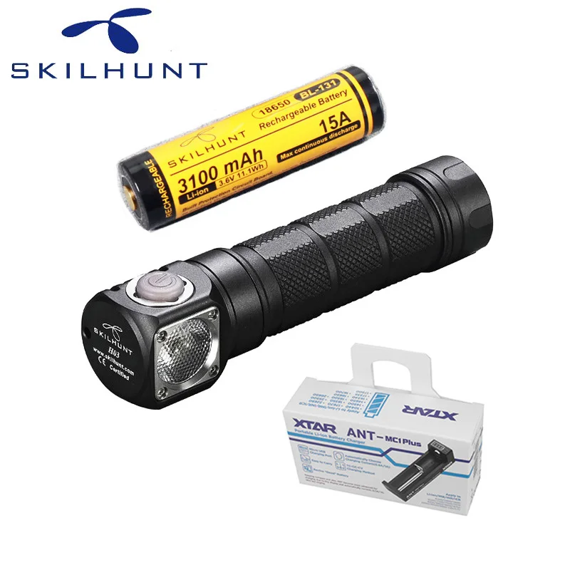 Светодиодный налобный фонарь Skilhunt H03 CREE XML 2 U4 светодиодный 1200 лм для охоты рыбалки