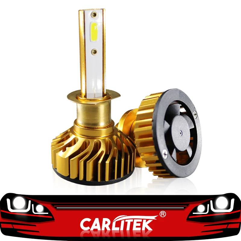 CARLite 2 шт H1 лампы Светодиодные Автомобильные фары 12V 24V 60W 10000LM 6000K автомобильные для