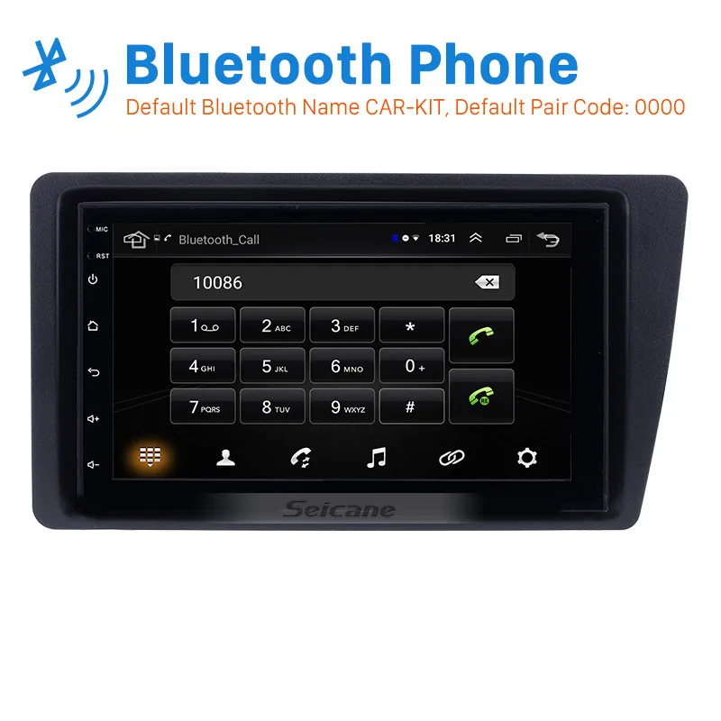 Seicane автомобильный стерео радио gps Navi Android8.1 головное устройство плеер для Honda Civic