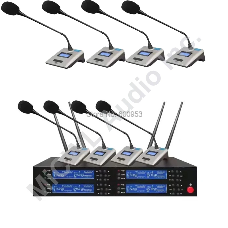 MiCWL SKM9800 8 Настольный беспроводной микрофон для конференц зала UHF 600MHz rang