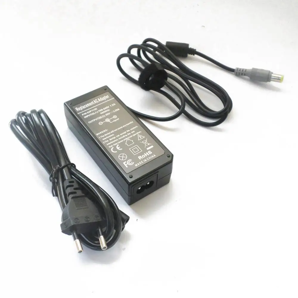 

Laptop Power Supply Cord For Lenovo ThinkPad X61s X60t X61t T60p T61p Z60m Z61m Z60t Z61t Z61e Z61P 20V 65W Battery Charger NEW