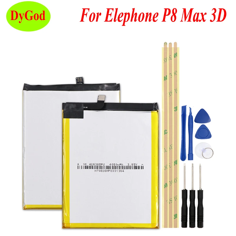 DyGod 5000 мАч для Elephone P8 Max 3D батарея Замена батареи Bateria Smart Phon + Инструменты |