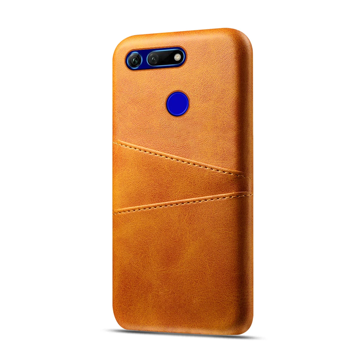 Для Huawei Honor View 20 V20 чехол Роскошный телячья кожа PU ТПУ задняя крышка для с