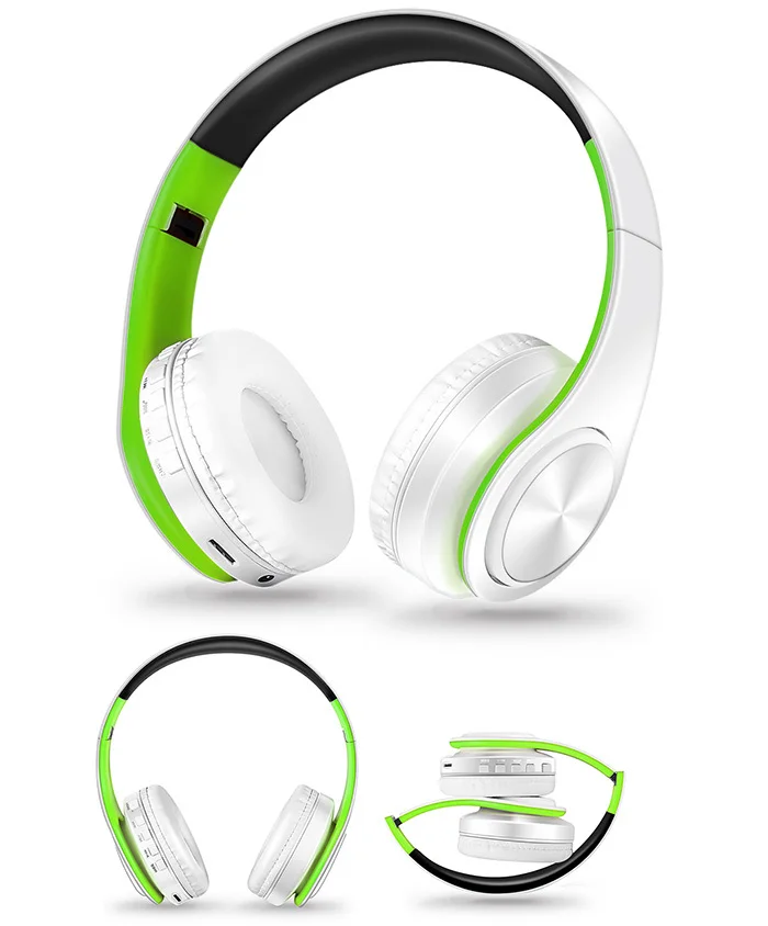 Hi Fi стереонаушники bluetooth наушники Музыкальная гарнитура FM и поддержка sd карты с