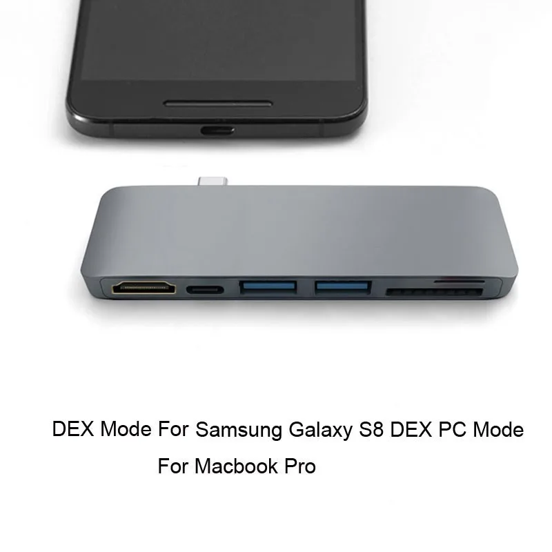 USB-концентратор Type C на 4K HDMI для Samsung S8 S9 Note 8 Dex Mode Thunderbolt 3 | Компьютеры и офис