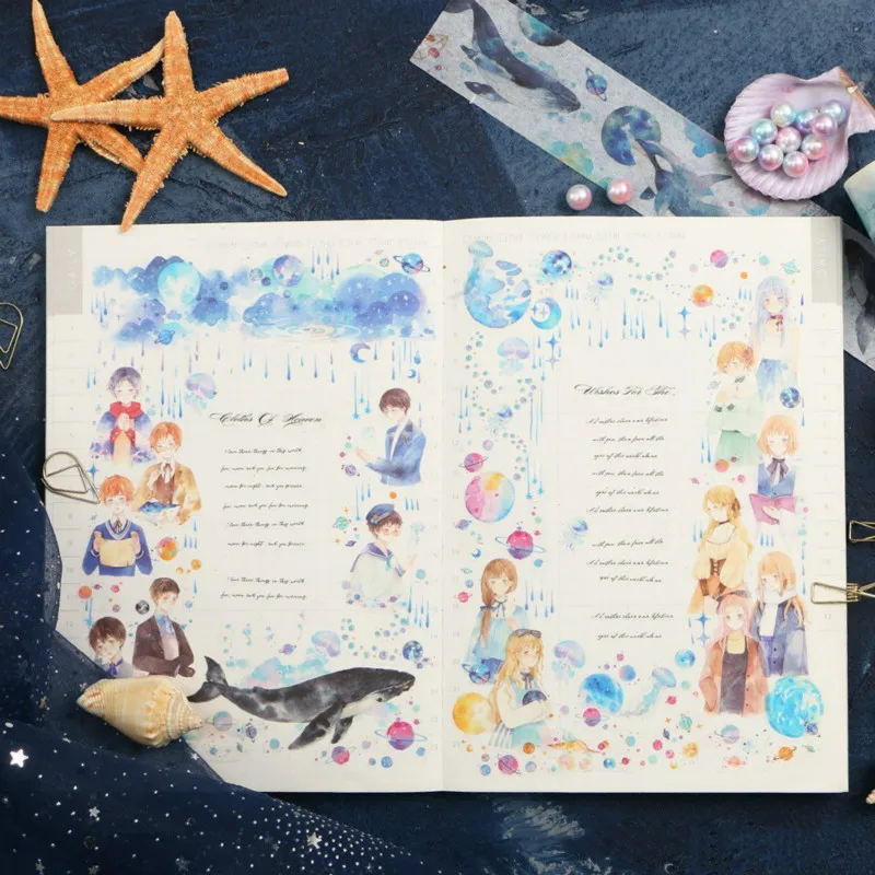 1 шт. цветок фольги Kawaii Васи Лента Скрапбукинг набор маскировочной клейкой ленты