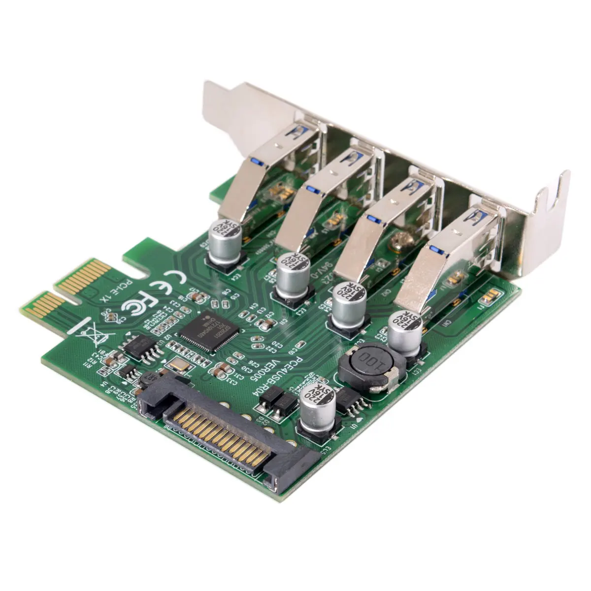 Плата расширения CYDZ 5 Гбит/с 4 порта PCI-E на USB 3 0 | Компьютеры и офис