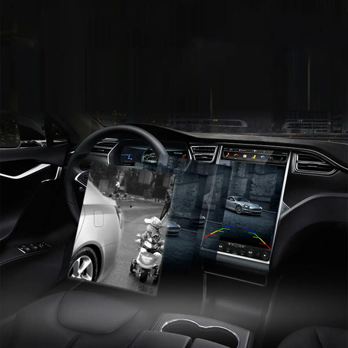 Флэш дисплей заднего вида с радаром хода|Датчики парковки| |