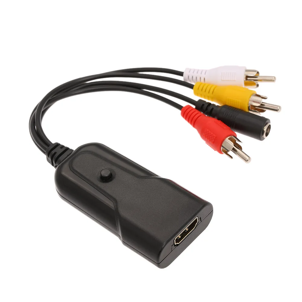 Преобразователь с HD на AV CVBS 1080P адаптер для стандарта NTSC PAL ТВ компьютера VCR