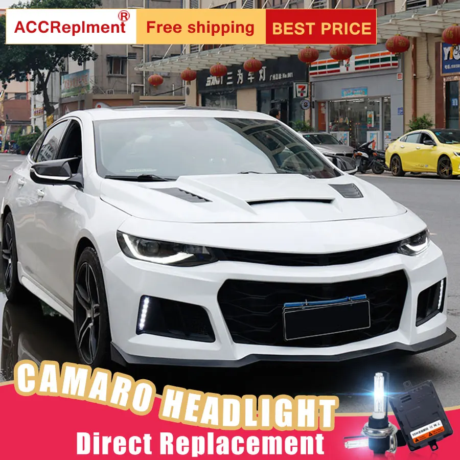 2 шт. светодиодный ные фары для Chevrolet Camaro 2014-2015 Автомобильные ангельские глазки
