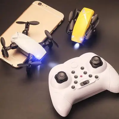 Мини складной четырехосевой летательный аппарат RC Дрон Радиоуправляемый