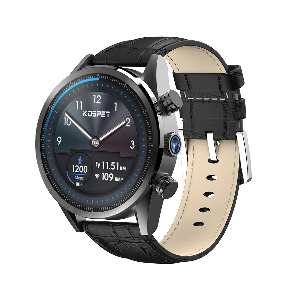 Kospet Lite Smatwatch 4G-LTE 1 39 AMOLED керамический корпус + 16G 8.0MP wifi gps ГЛОНАСС HR монитор Android7.1.1