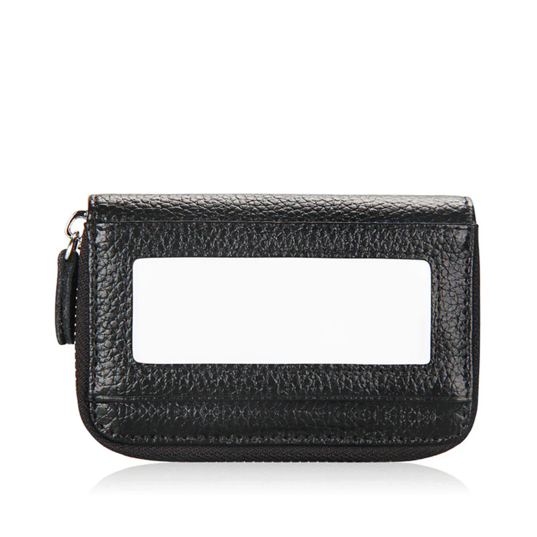 Credit Card Holder For Women Bus Organizer Purse Men Zipper Leather Pocket RFID Blocking Unisex Money Coin Package | Багаж и сумки