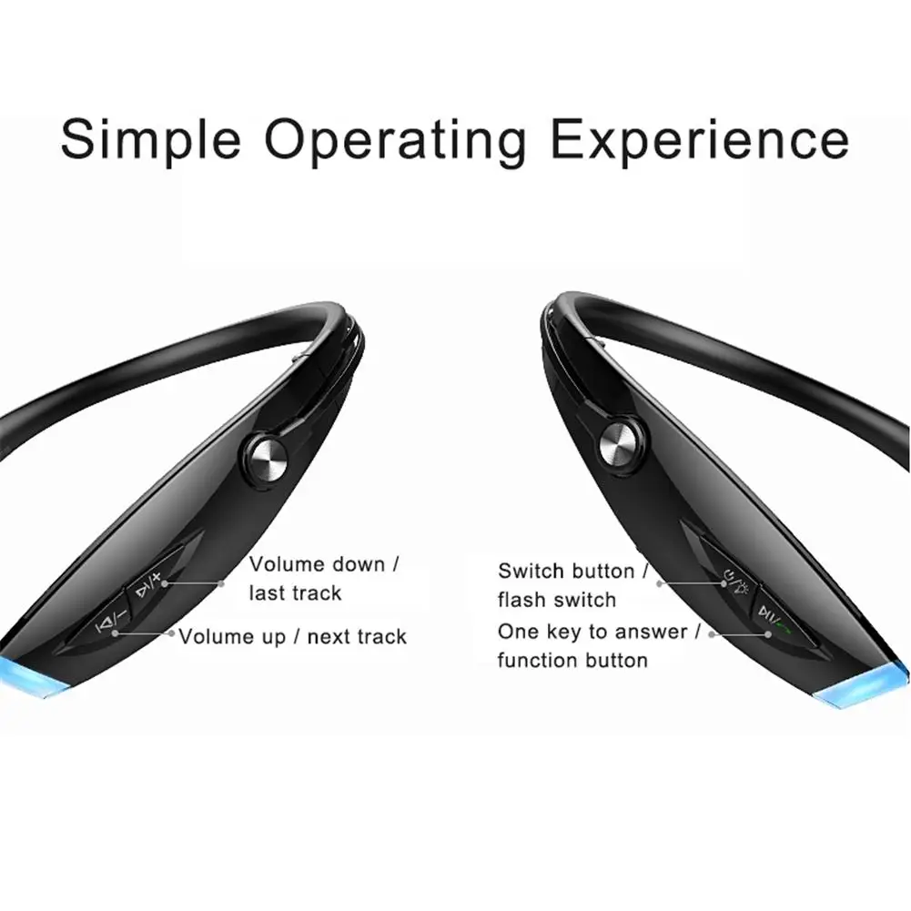 Беспроводные спортивные Bluetooth наушники стерео Высокое качество удобные