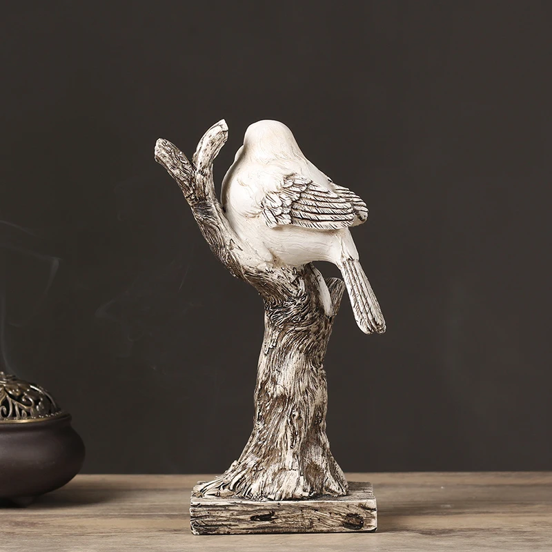 

Creative Handmade Resin Bird Figurines Home Decor Crafts Living Room Decor Handicraft Ornament The Bird Figurines Garden Decor