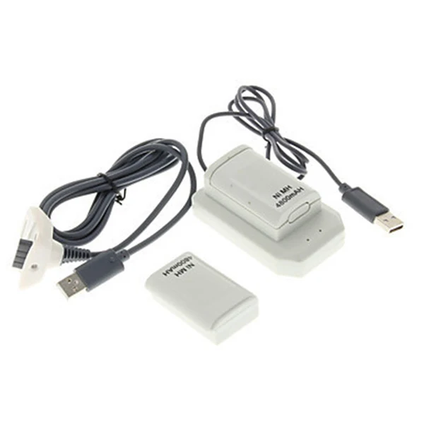 Двойной перезаряжаемый аккумулятор + usb кабель для зарядки беспроводного