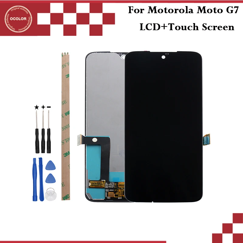 Ocolor для Motorola Moto G7 ЖК-дисплей Дисплей и Сенсорный экран 6 24 дюймов аксессуары