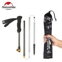 naturehike 1pcs 5 section carbon fiber walking stick ultralight adjustable trekking pole walking sticks camping trekking stick