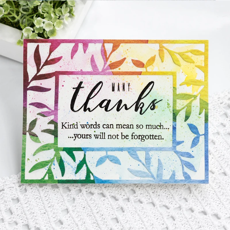 New Leaf Frame Metal Cutting Dies 2018 Stencils for DIY Scrapbooking Paper Card Album Photo Embossing 10.80x13.97cm | Дом и сад