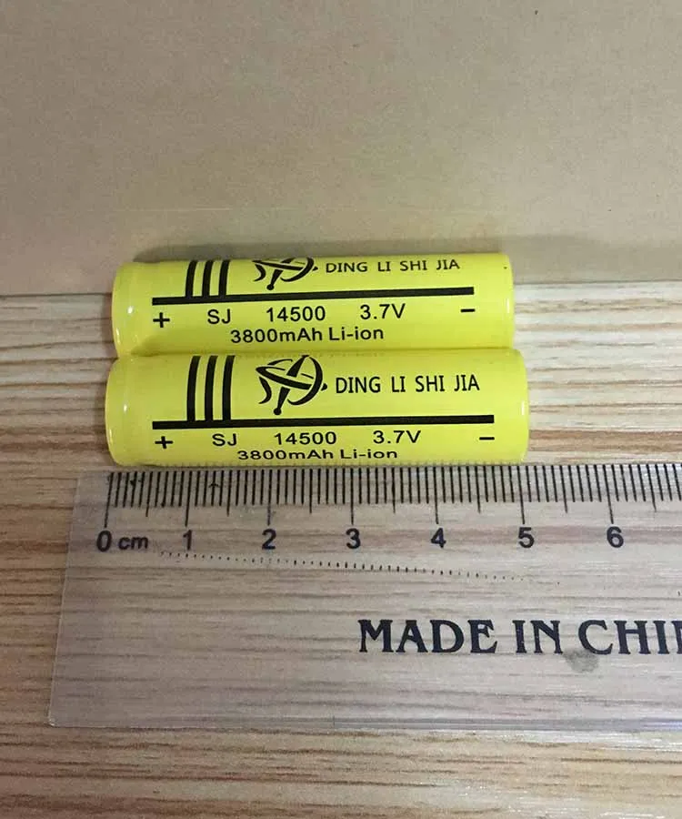 DING LISHIJIA 4 шт 14500 Перезаряжаемые Батарея 3 7 V Li Ion фонарик AA батареи мыши + ЕС