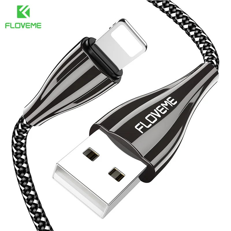 FLOVEME кабель для мобильного телефона iPhone XS MAX XR 7 8 Plus Быстрая зарядка USB кабели iPad 2018