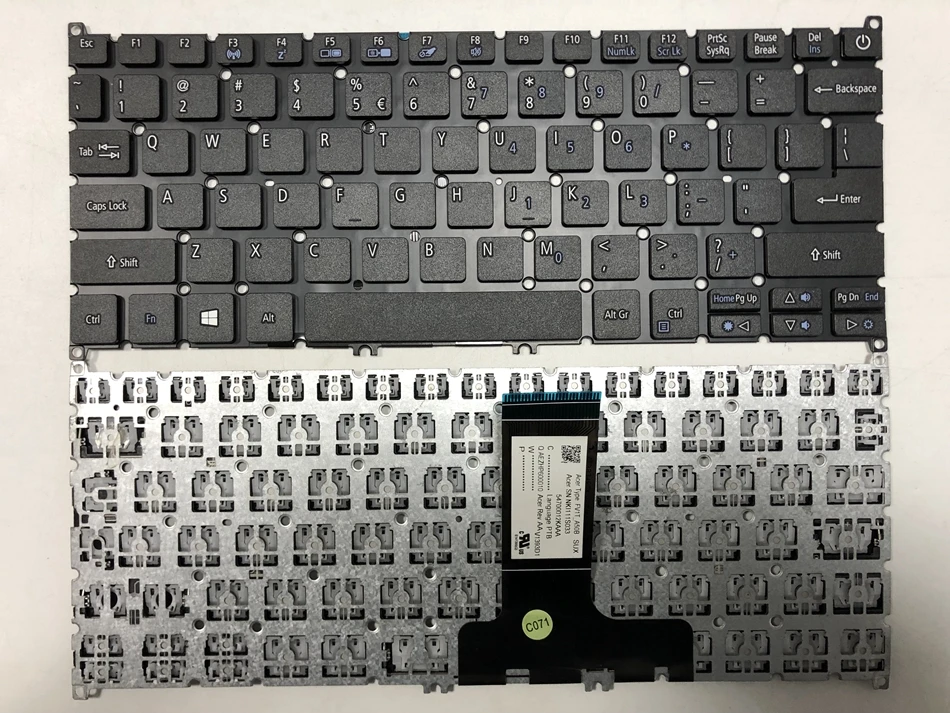 Клавиатура для ноутбуков Acer Aspire One Cloudbook 11 США и Корея без рамки макет US &amp KR |