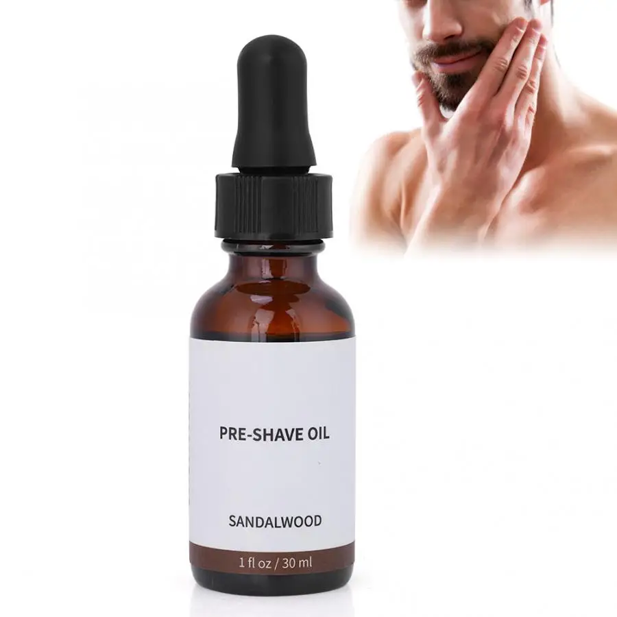 

30ML Natural Men Pre-shave Beard Oil Anti-bacterial Moustache Care Shaving Pre Oil hair growth