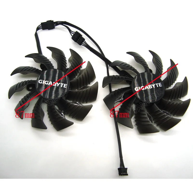 87 мм T129215SU PLA09215S12H 4Pin 42 кулер вентилятор для Gigabyte GeForce GTX 960 950 R9 390 380 видеокарта