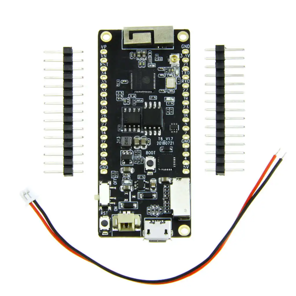Ttgo T8 V1.7 Esp32 4 Мб Psram tf карта 3D антенна Wifi и Bluetooth Wrover микропитон|Операционные