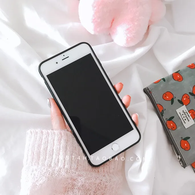 Kawaii японский чехол для телефона с буквенным принтом iPhone 7 Puls 6 6S 8 X Xs XR max милые